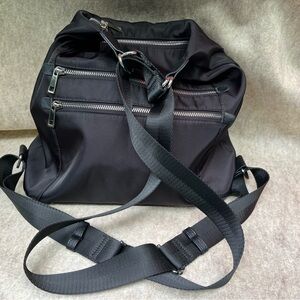 Sondra Roberts SQUARED Convertible Black Luxe Shoulder Bag/Backpack..GORGEOUS!!